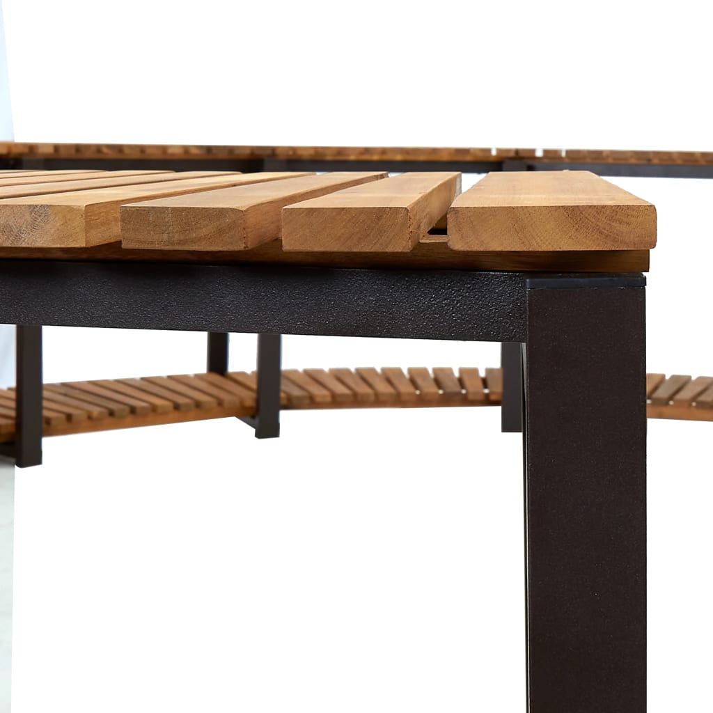 vidaXL Mobilier de împrejmuire spa, 273x53 cm, lemn masiv de acacia