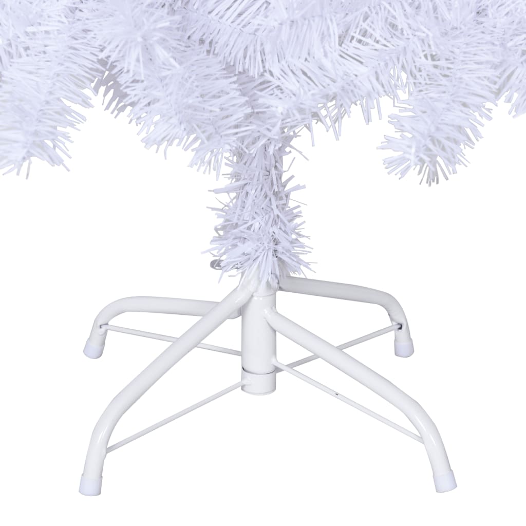 vidaXL Pom de Crăciun artificial cu ramuri groase, alb, 180 cm, PVC