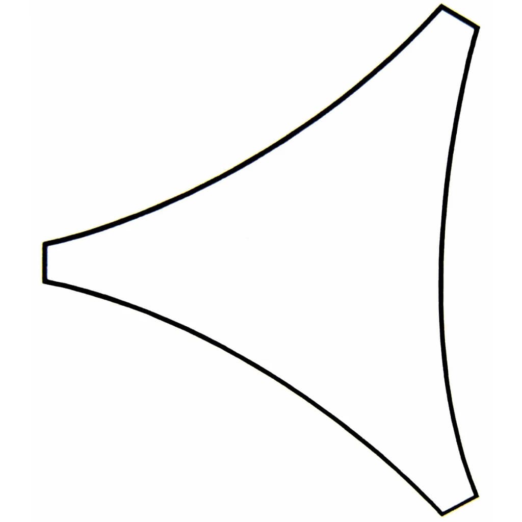 Perel Pânză parasolar, crem, 3,6 m, triunghiular, GSS3360
