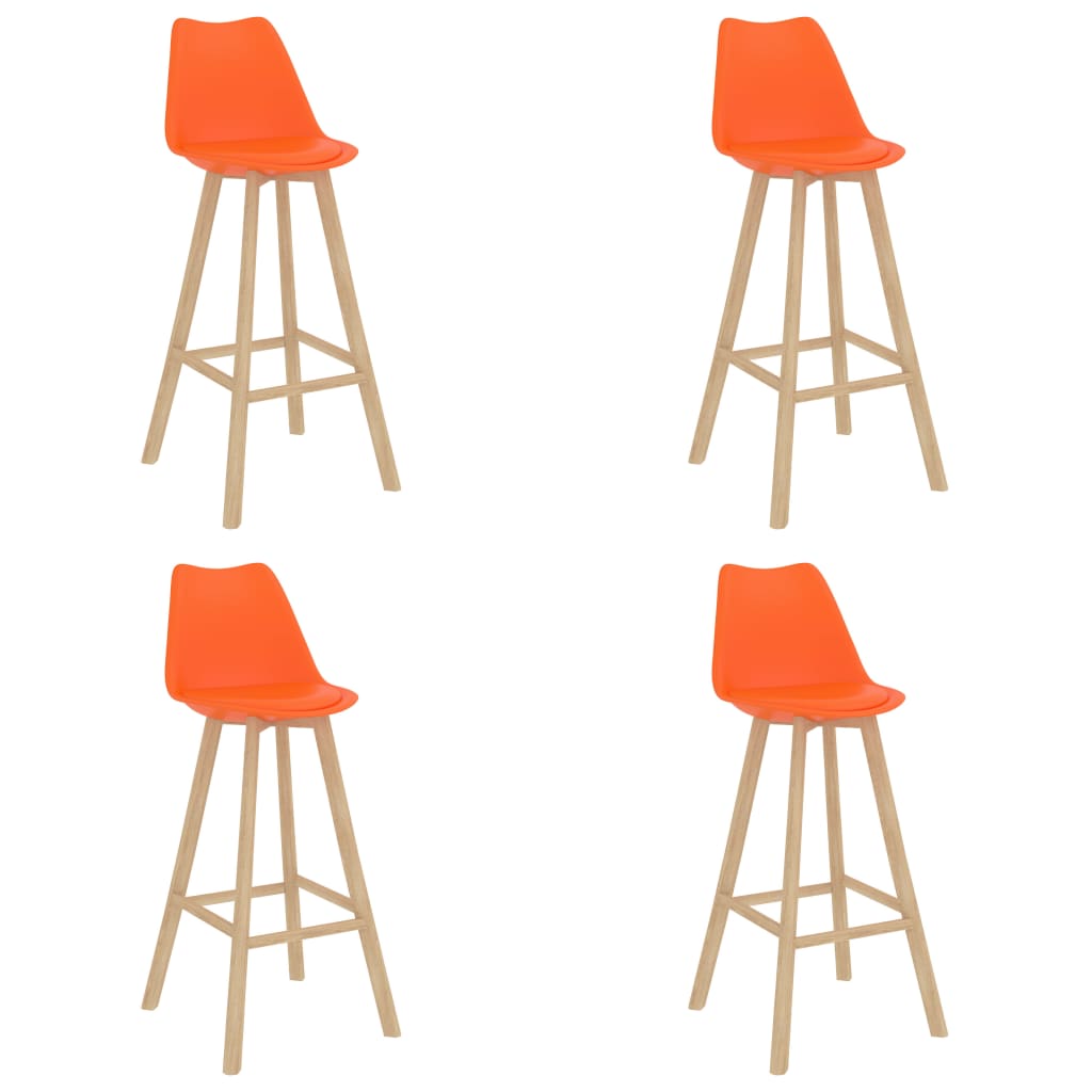 vidaXL Set mobilier de bar, 5 piese, portocaliu