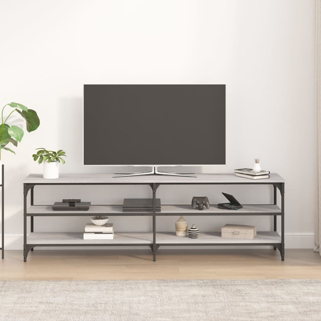 vidaXL Comodă TV, gri sonoma, 160x30x50 cm, lemn prelucrat