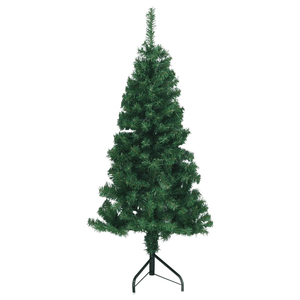 vidaXL Brad de Crăciun artificial de colț, verde, 150 cm, PVC