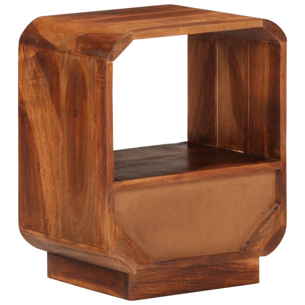 vidaXL Noptieră cu sertar 2 buc, lemn masiv de sheesham, 40x30x50 cm