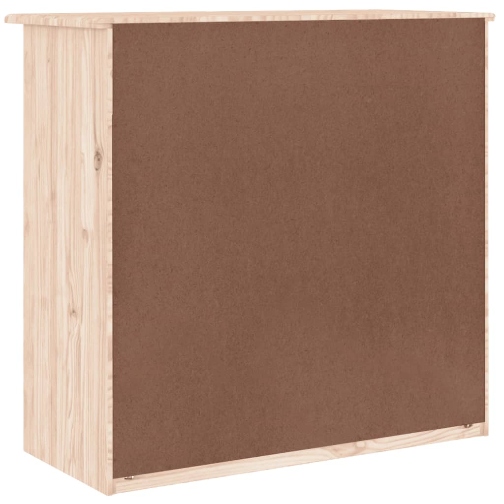 vidaXL Comodă cu sertare ALTA, 77x35x73 cm, lemn masiv de pin