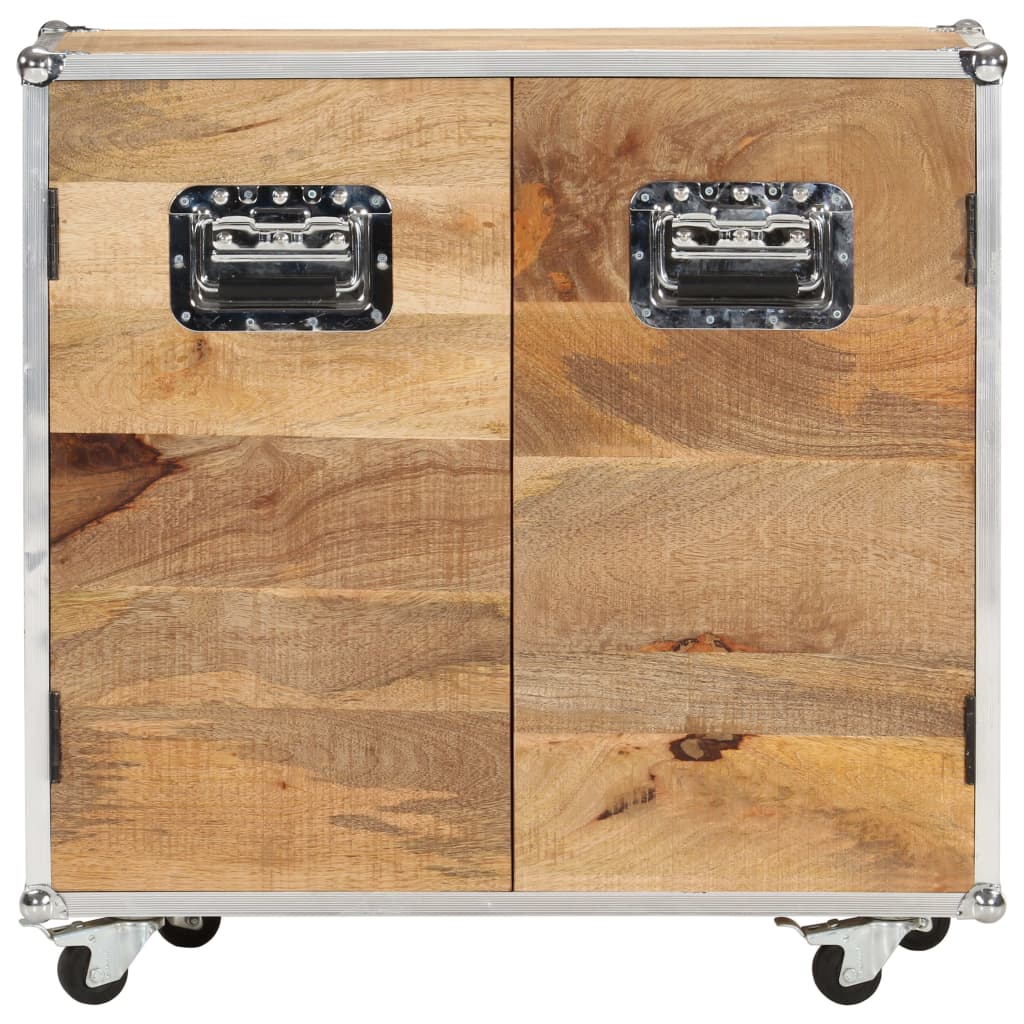 vidaXL Servantă cu 2 uși, 70 x 30 x 69 cm, lemn masiv de mango