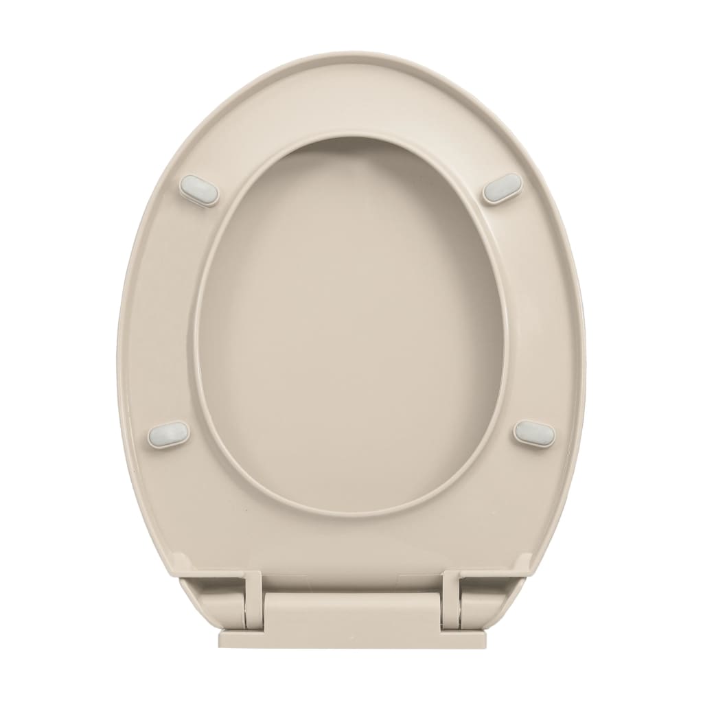 vidaXL Capac WC cu închidere silențioasă, roz caisă, oval