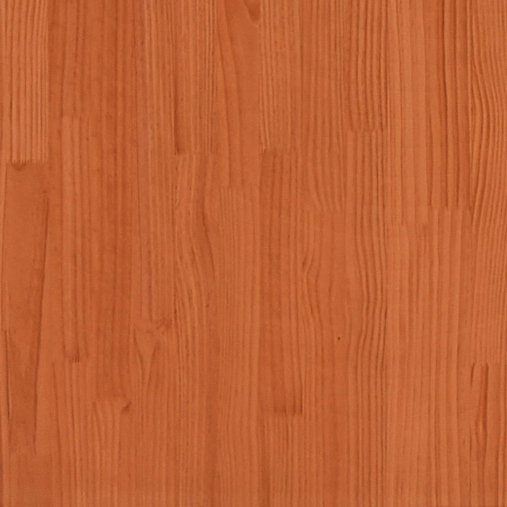 vidaXL Cadru de pat cu tăblie, maro ceruit, 180x200 cm, lemn masiv pin