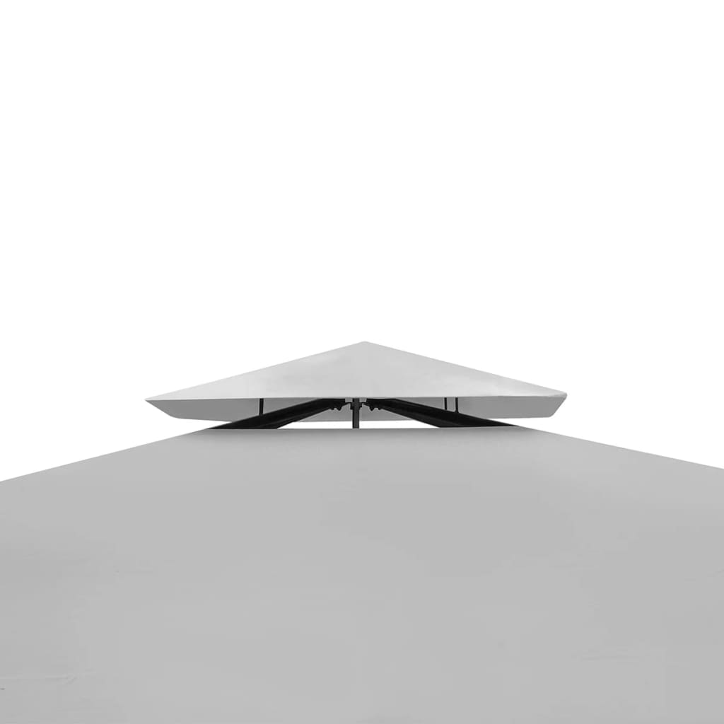 vidaXL Pavilion cu acoperiș, alb-crem, 3 x 3 m