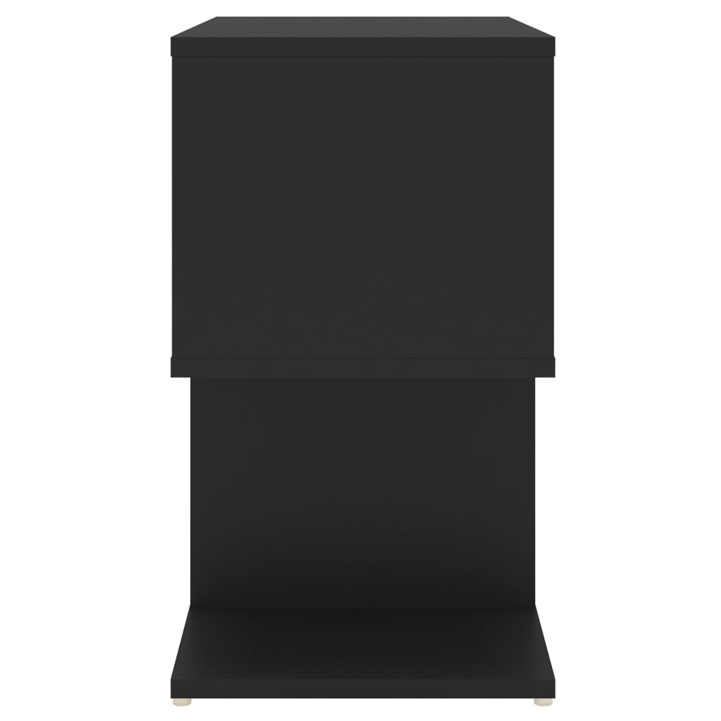 vidaXL Noptiere, 2 buc., negru, 50x30x51,5 cm, PAL