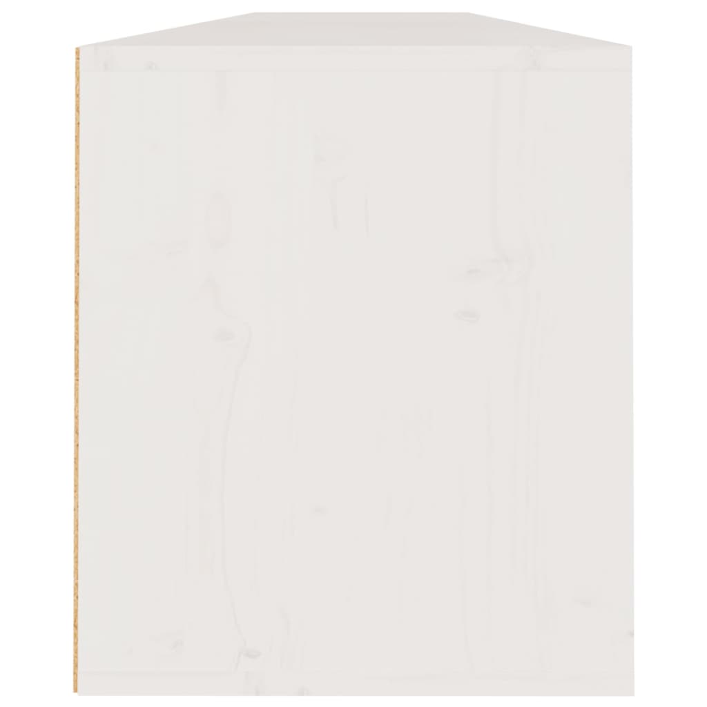 vidaXL Dulapuri de perete 2 buc., alb, 100x30x35 cm, lemn masiv de pin