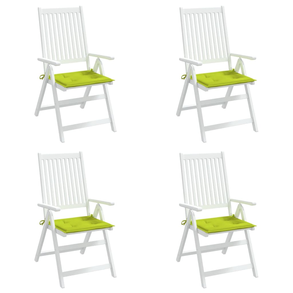 vidaXL Perne scaune de grădină 4 buc. verde 50x50x3 cm țesătură Oxford