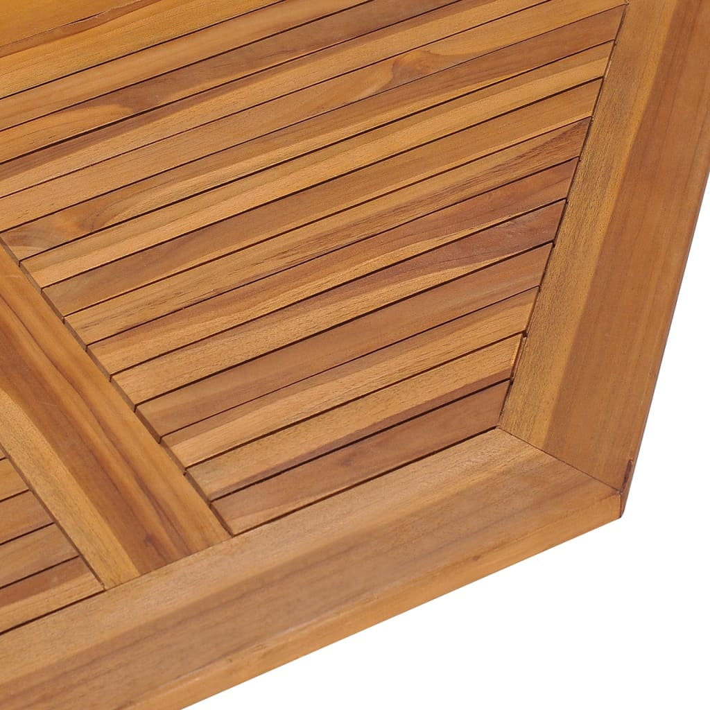 vidaXL Set de mobilier de exterior pliabil, 5 piese, lemn masiv de tec