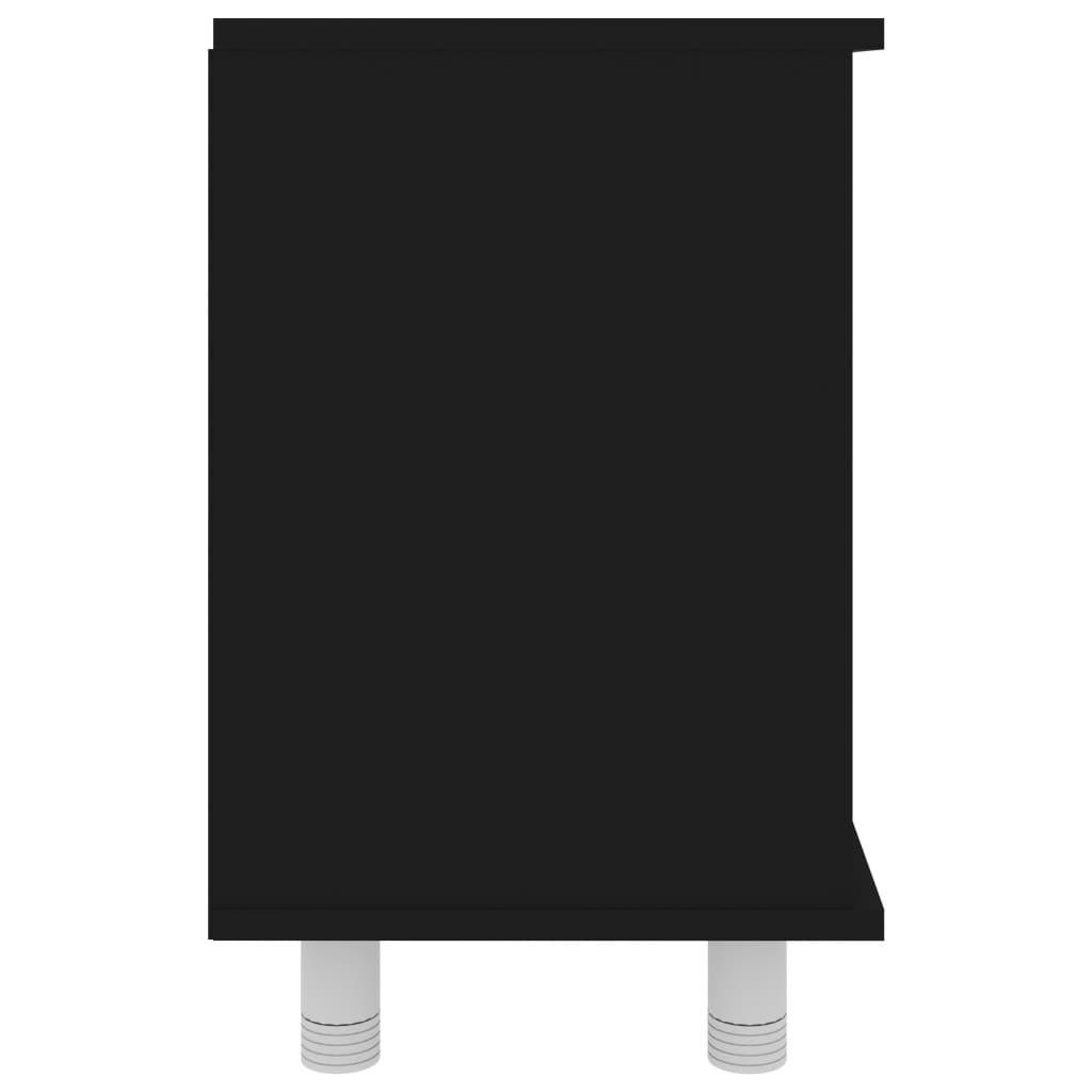 vidaXL Dulap de baie, negru, 60 x 32 x 53,5 cm, PAL