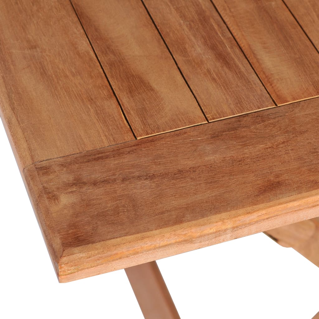 vidaXL Masă pentru exterior din lemn de tec, 120x70x75 cm