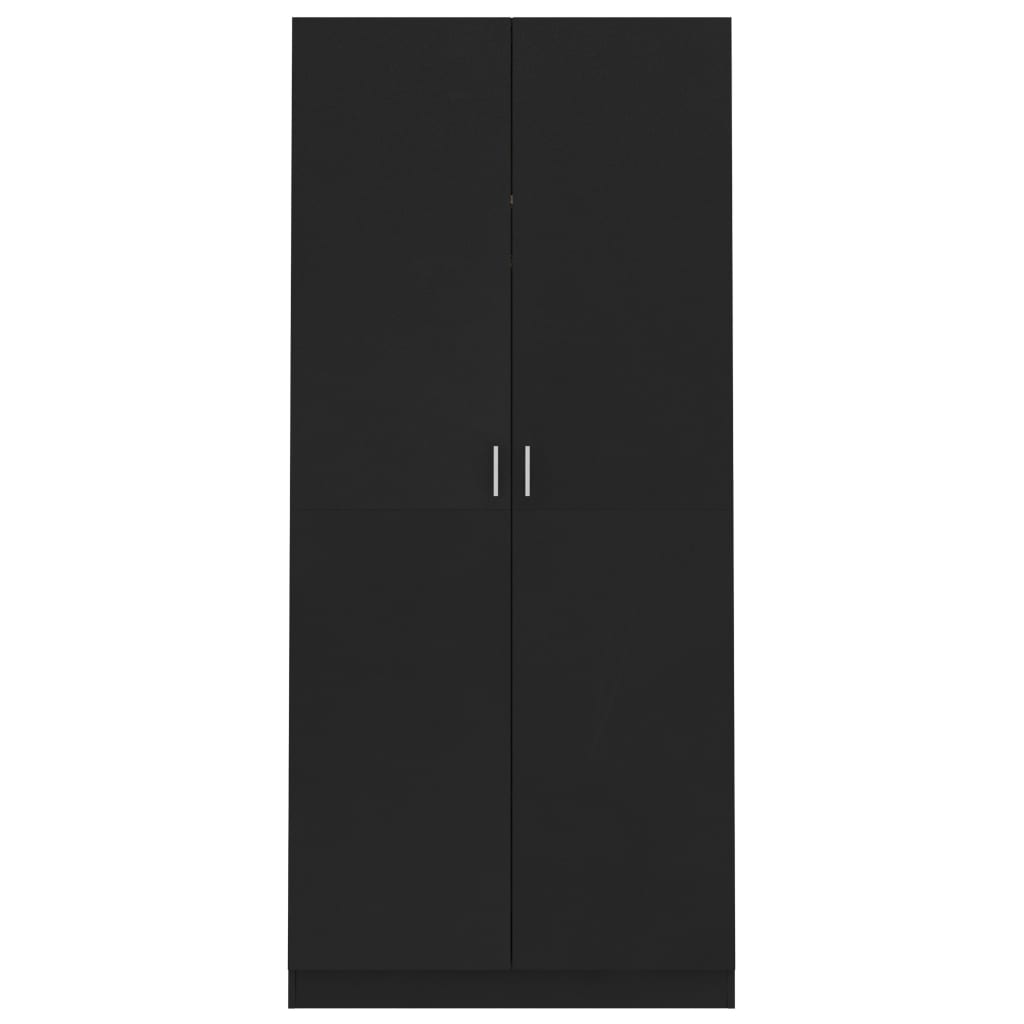 vidaXL Șifonier, negru, 90x52x200 cm, PAL