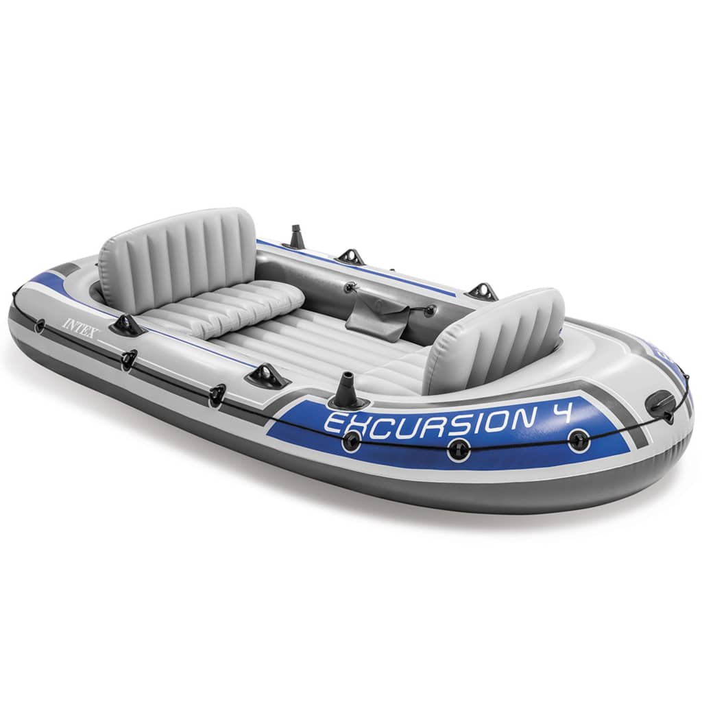 Intex Set barcă gonflabilă Excursion 4 cu vâsle și pompă, 68324NP