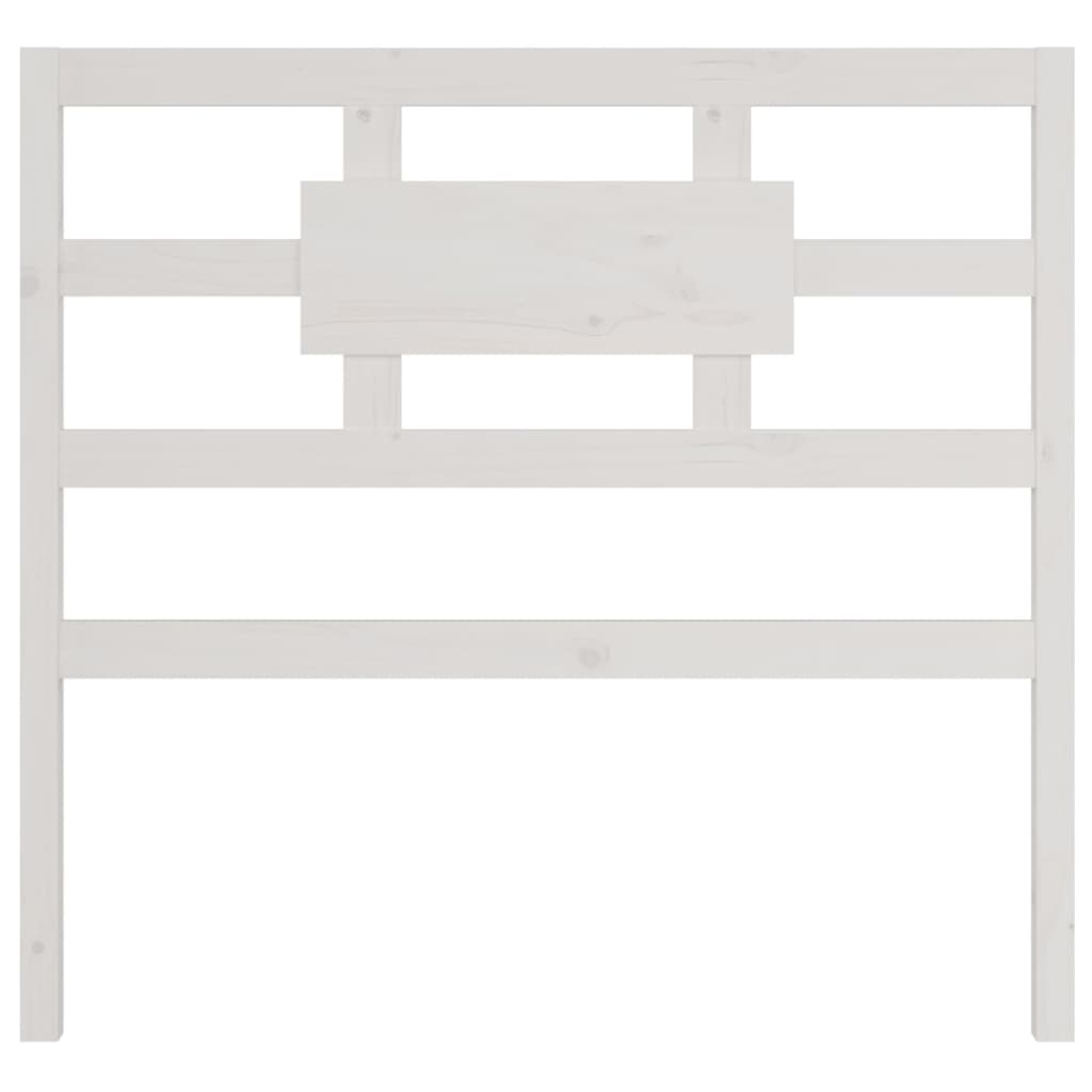 vidaXL Tăblie de pat, alb, 105,5x4x100 cm, lemn masiv de pin