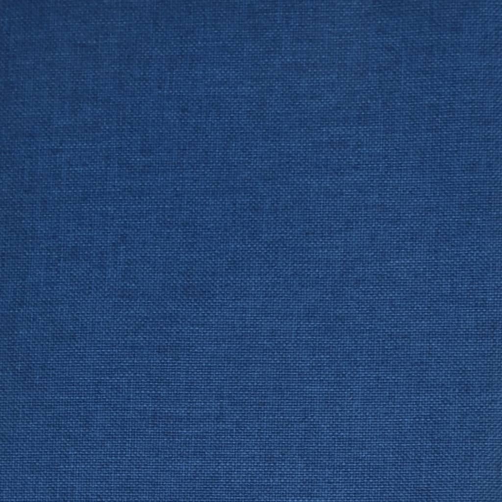 vidaXL Scaune de bucătărie pivotante 4 buc. albastru material textil