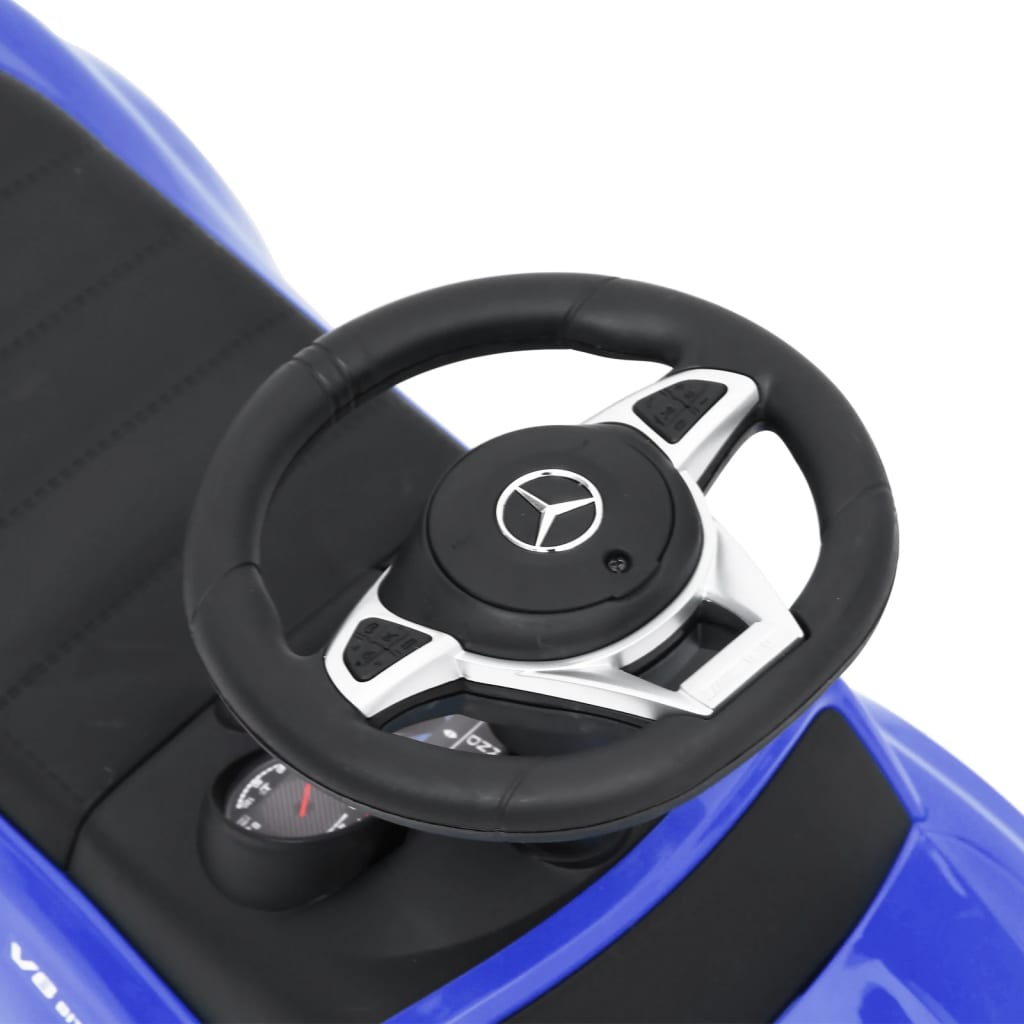 vidaXL Mașinuță pentru primii pași Mercedes-Benz C63, albastru