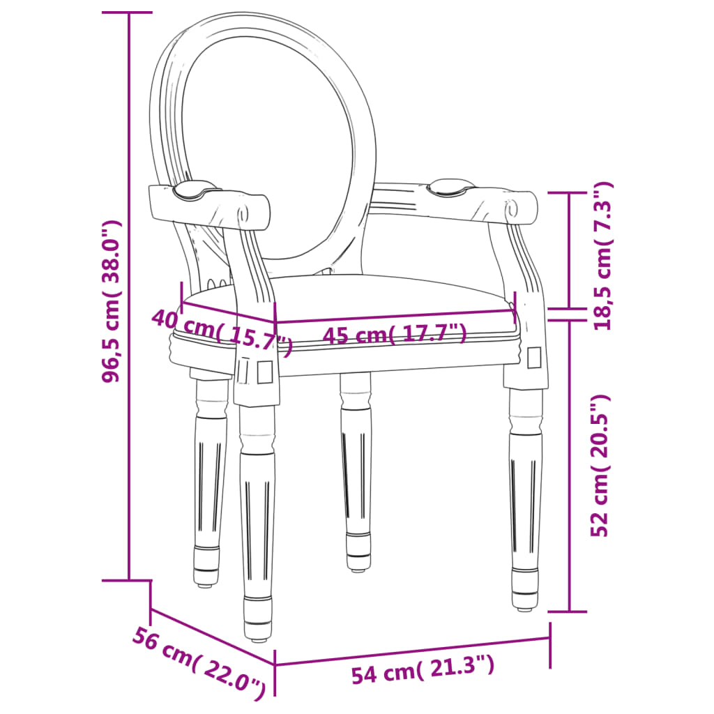 vidaXL Scaun de bucătărie, gri închis, 54x56x96,5 cm, catifea