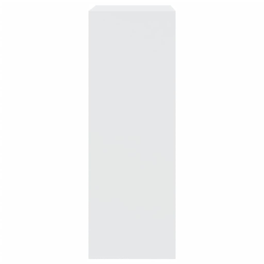 vidaXL Pantofar, alb, 60x34x96,5 cm, lemn compozit