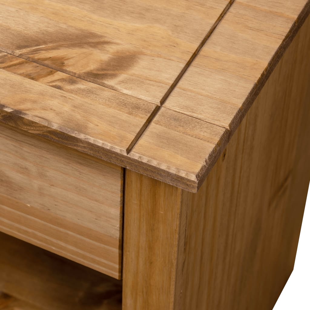 vidaXL Noptieră, 46 x 40 x 57 cm, lemn masiv de pin, gama Panama