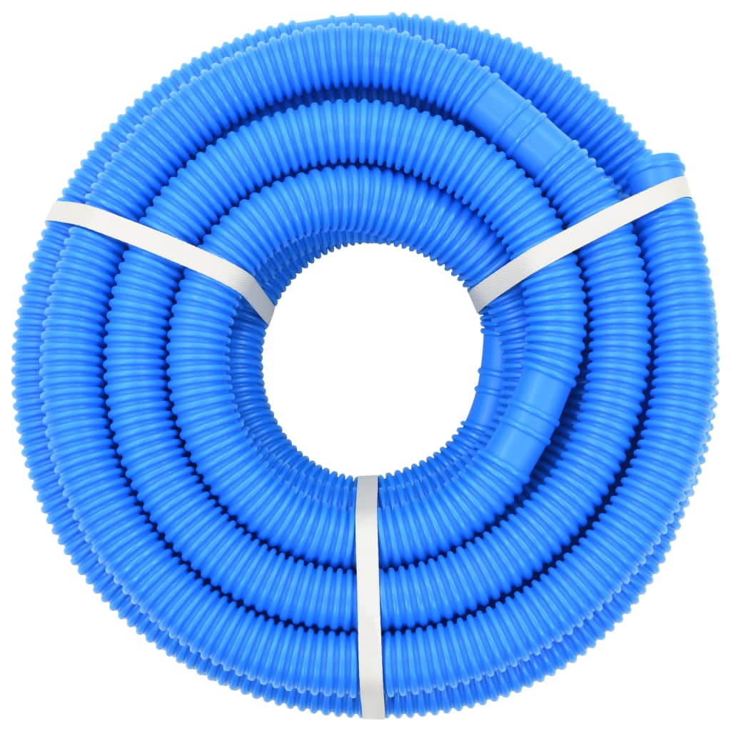 vidaXL Furtun de piscină cu cleme, albastru, 38 mm, 12 m