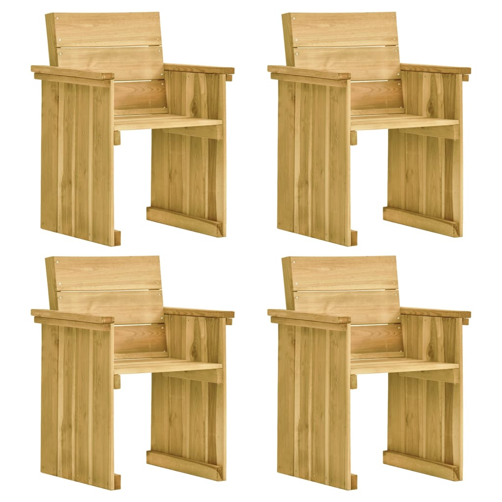 vidaXL Set mobilier de exterior, 5 piese, lemn de pin tratat