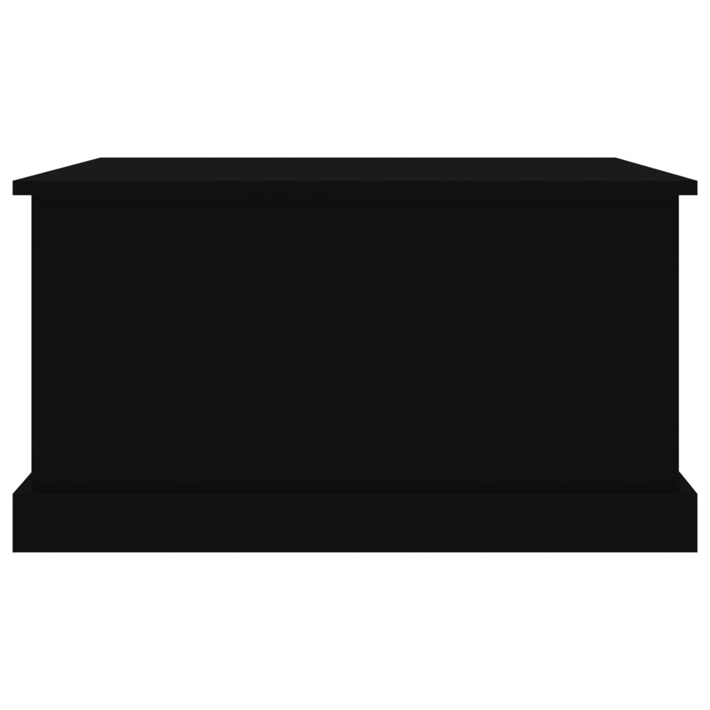 vidaXL Cutie de depozitare, negru, 70x40x38 cm, lemn prelucrat