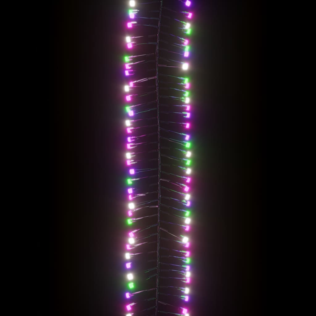 vidaXL Instalație cluster, 2000 LED-uri, multicolor pastel, 17 m, PVC