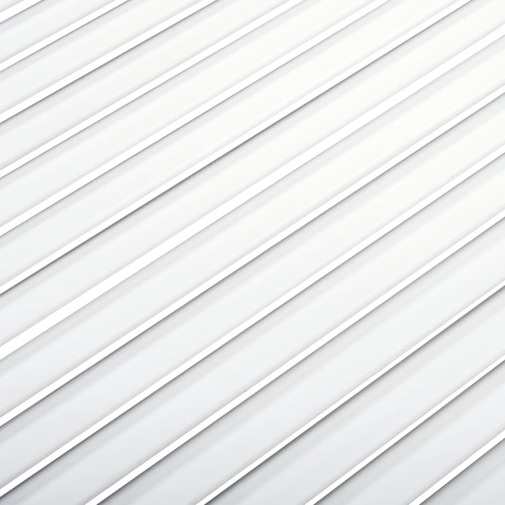 vidaXL Uși dulap design lambriu 2 buc. alb 99,3x49,4 cm lemn masiv pin