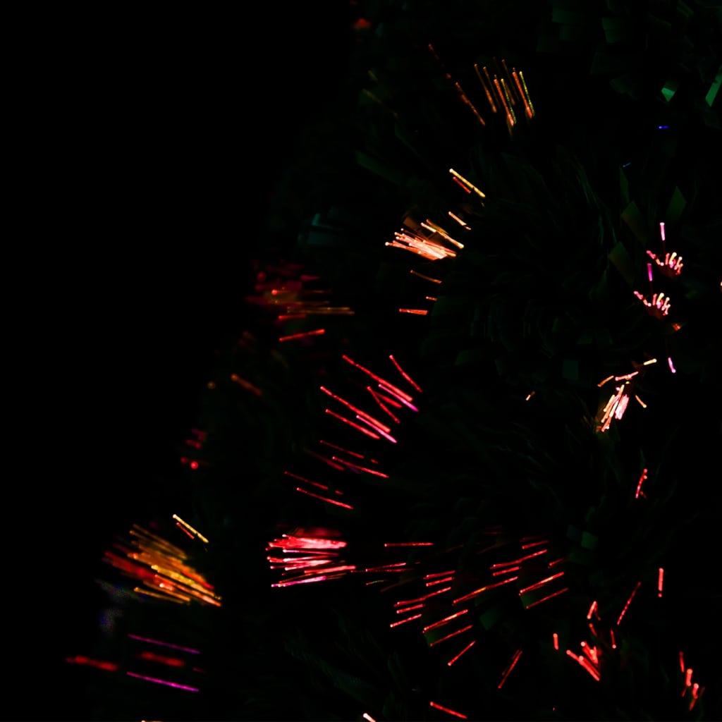 vidaXL Brad de Crăciun pre-iluminat cu suport, 64 cm, fibră optică