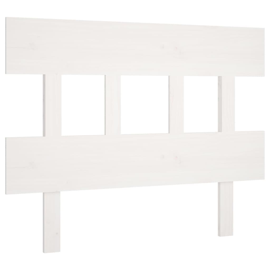 vidaXL Tăblie de pat, alb, 78,5x3x81 cm, lemn masiv de pin