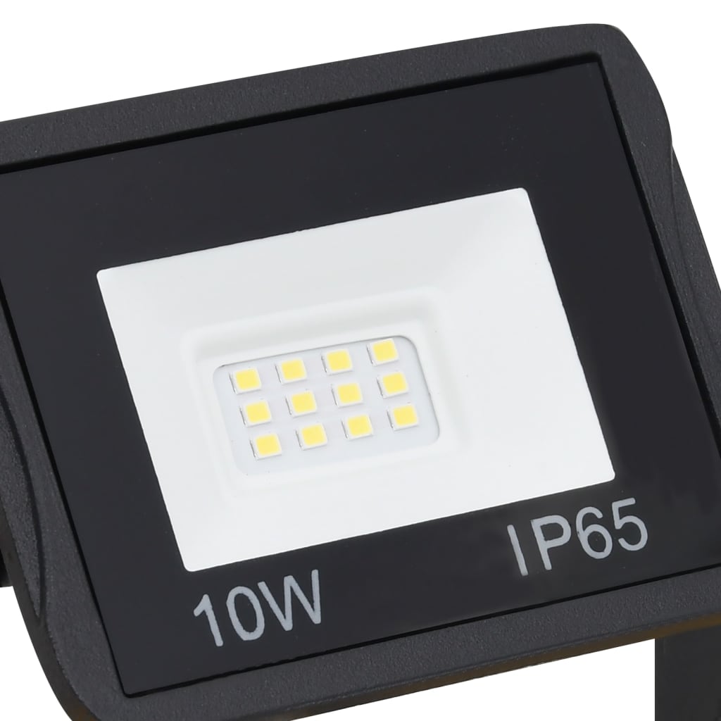 vidaXL Proiector cu LED și mâner, 2x10 W, alb cald