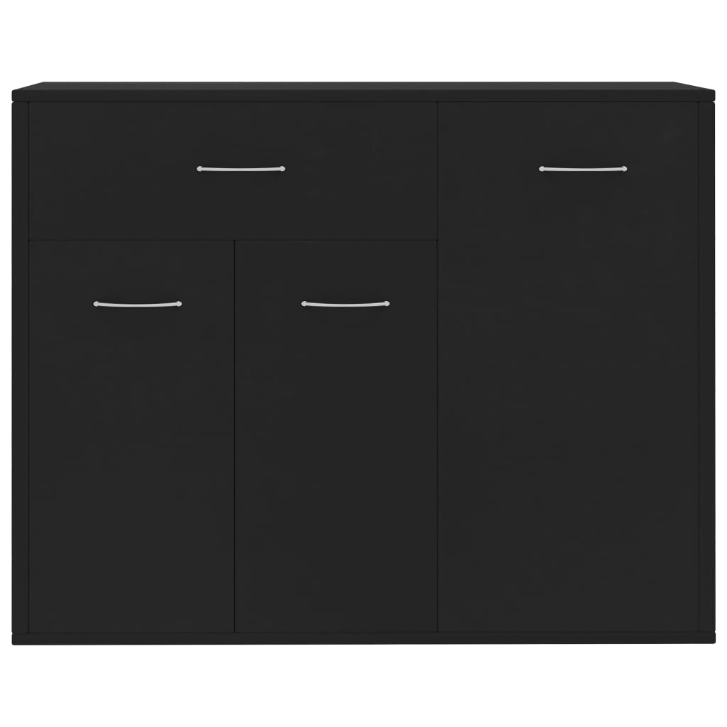 vidaXL Servantă, negru, 88 x 30 x 70 cm, PAL