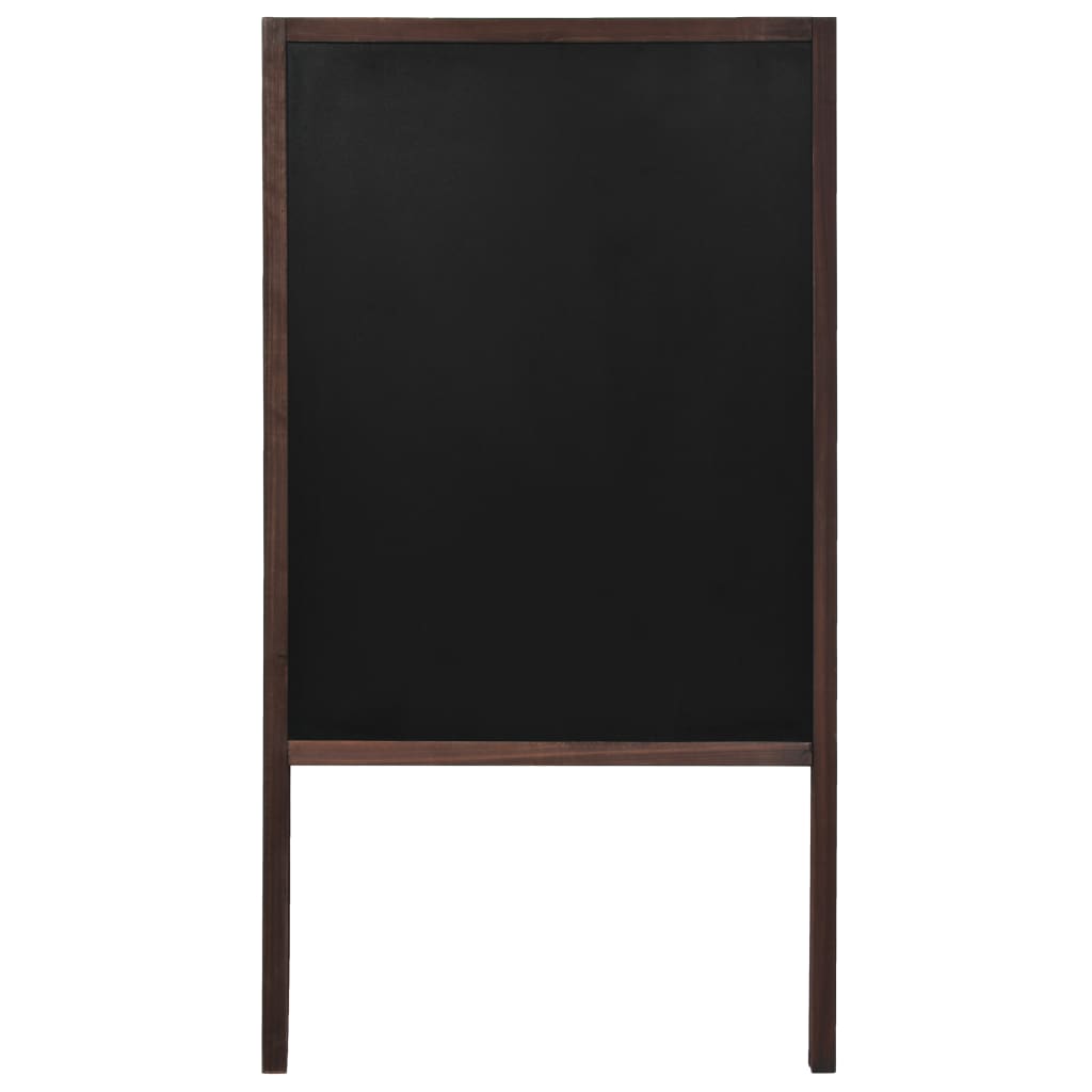 vidaXL Tablă neagră cu două fețe, lemn cedru, verticală, 60 x 80 cm