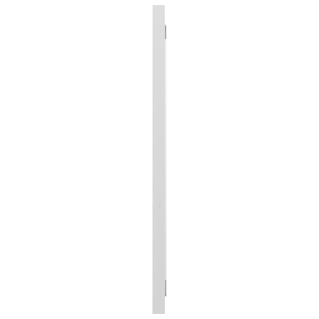 vidaXL Oglindă de baie, alb extralucios, 90x1,5x37 cm, PAL