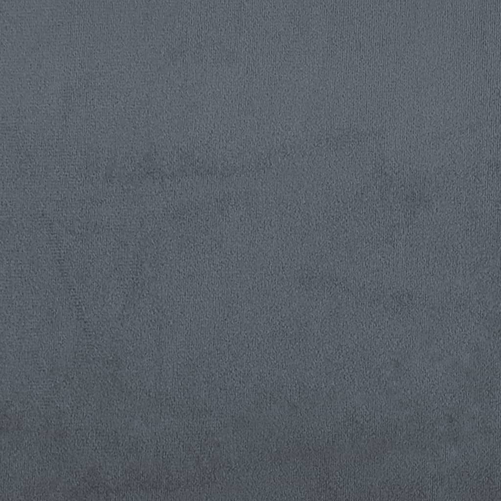 vidaXL Banchetă cu spătar, gri închis, 119,5x64,5x75 cm, catifea