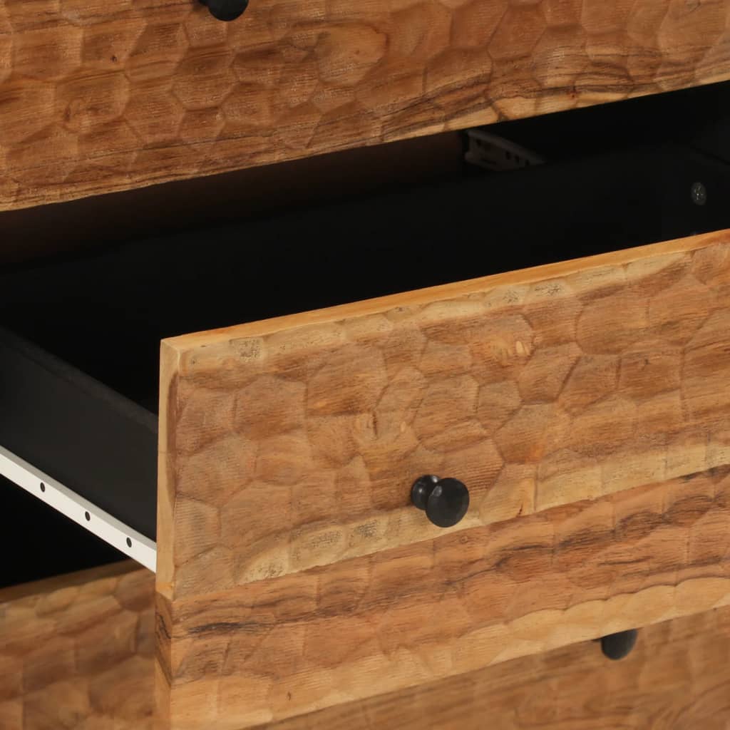 vidaXL Dulapuri lateral, 2 buc., 60x33x75 cm, lemn masiv de acacia