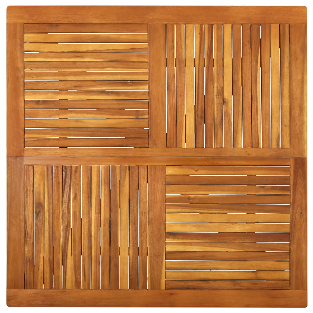 vidaXL Masă de grădină, 120 x 120 x 75 cm, lemn masiv de acacia
