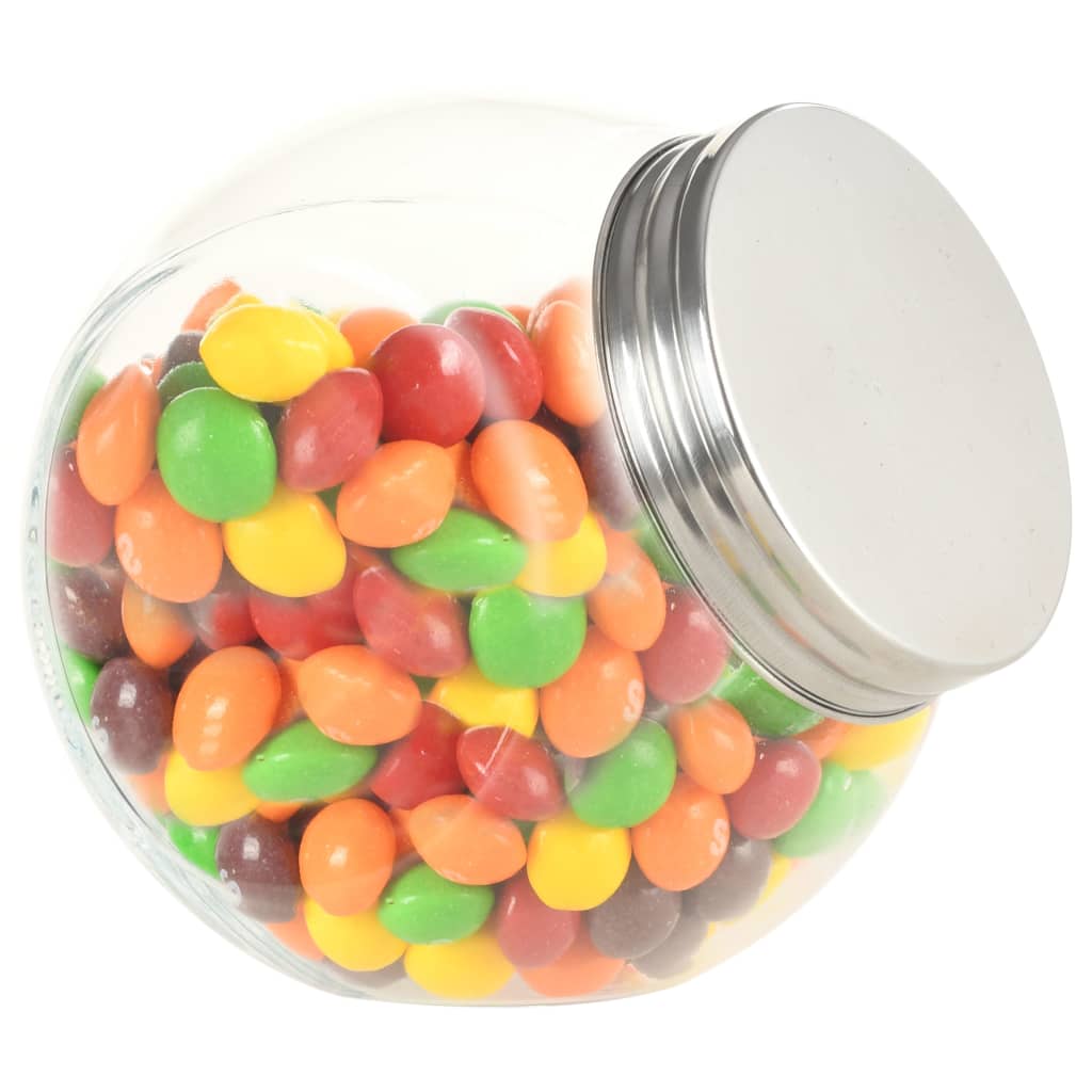 vidaXL Borcane pentru bomboane, 6 buc., 10,5 x 8 x 10,3 cm, 480 ml
