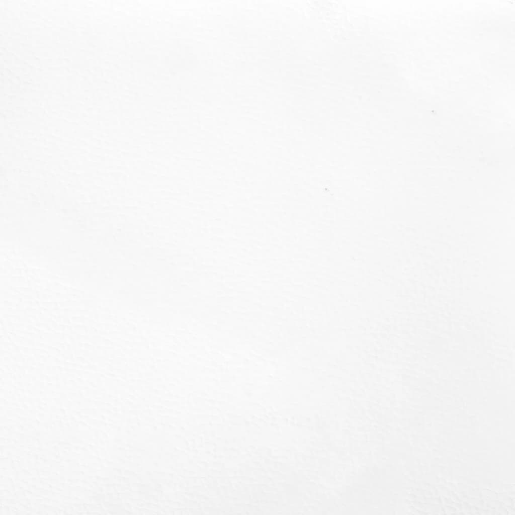 vidaXL Tăblii de pat, 2 buc, alb, 90x5x78/88 cm, piele ecologică