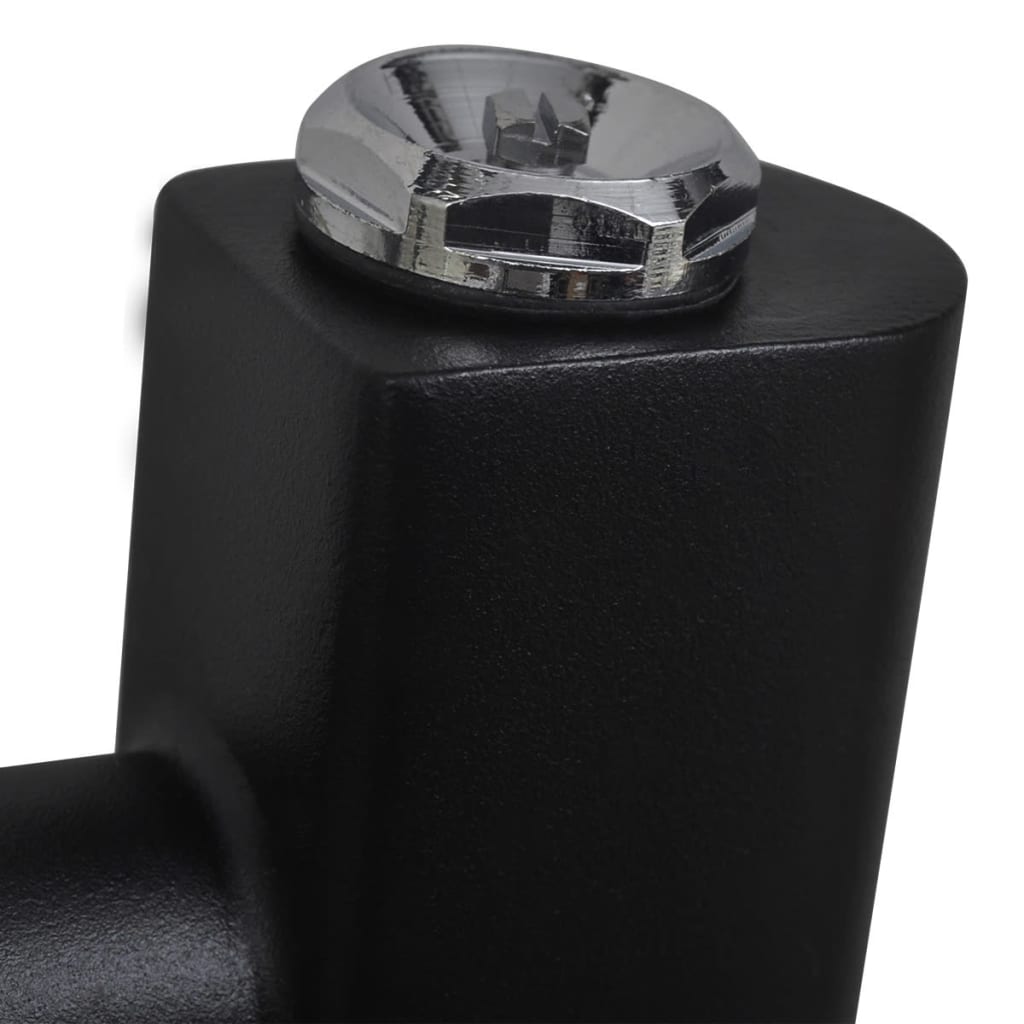 vidaXL Radiator port-prosop încălzire baie, negru, 500x764 mm, curbat