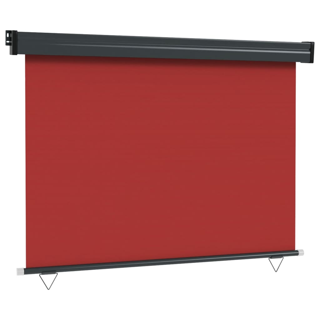 vidaXL Copertină laterală de balcon, roșu, 122 x 250 cm