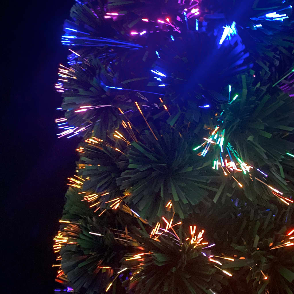 vidaXL Pom de Crăciun artificial subțire cu suport 180 cm fibră optică