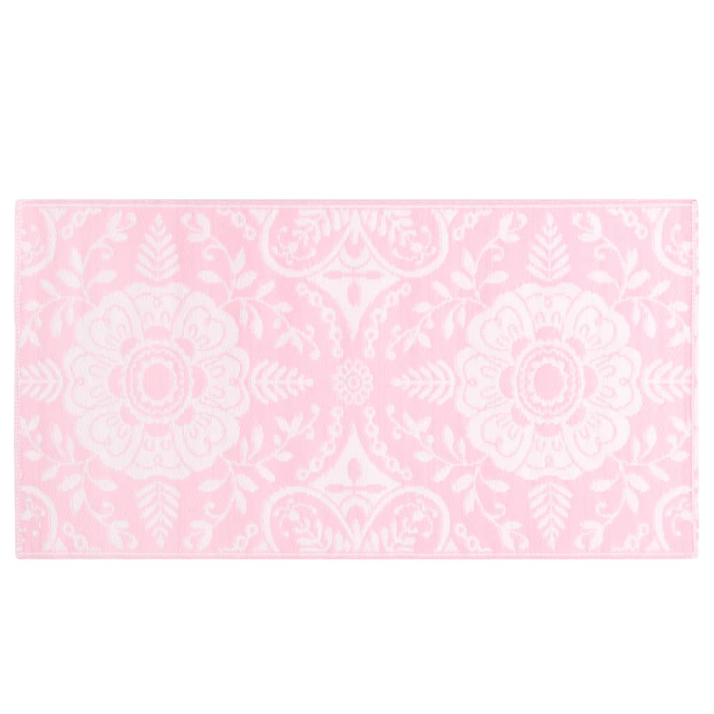 vidaXL Covor de exterior, roz, 120x180 cm, PP