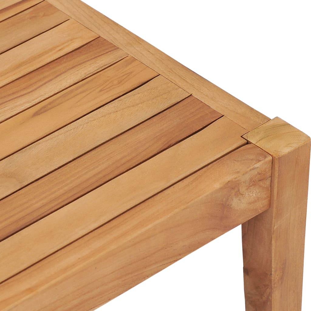 vidaXL Masă de grădină, 90,5 x 55,5 x 30,5 cm, lemn masiv de tec