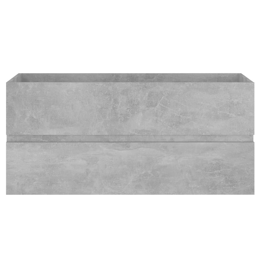 vidaXL Dulap de chiuvetă, gri beton, 100x38,5x45 cm, PAL