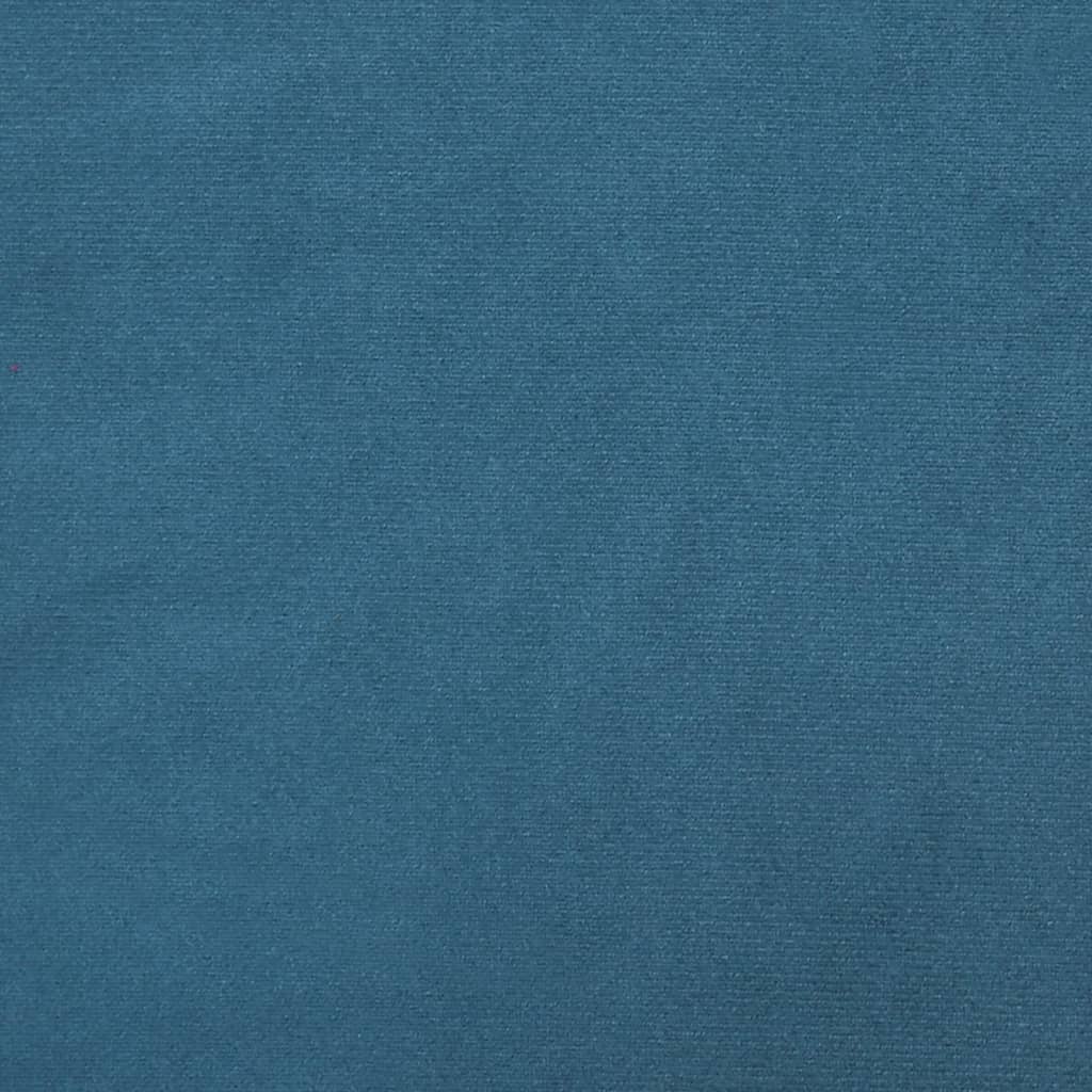 vidaXL Bancă, albastru, 108x79x79 cm, catifea