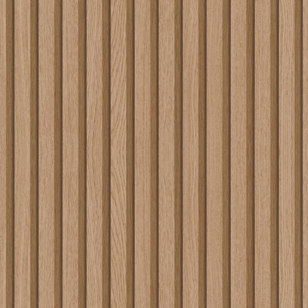 Noordwand Tapet „Botanica Wooden Slats”, maro